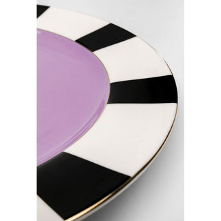 Plate Harlequin Purple Ø31cm KARE MIAMI