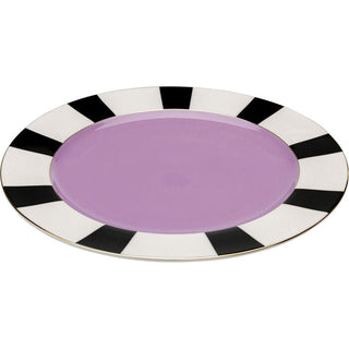 Plate Harlequin Purple Ø31cm KARE MIAMI