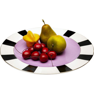 Plate Harlequin Purple Ø31cm KARE MIAMI