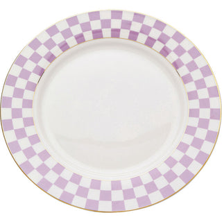 Plate Harlequin Purple Ø21cm KARE MIAMI