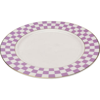Plate Harlequin Purple Ø21cm KARE MIAMI