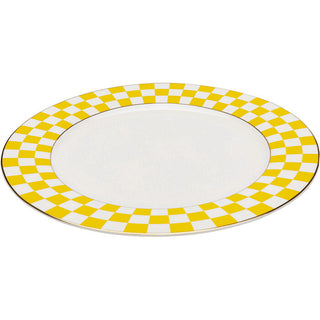 Plate Harlequin Yellow Ø27cm KARE MIAMI