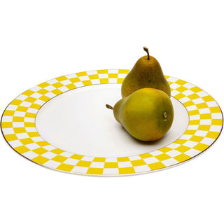 Plate Harlequin Yellow Ø27cm KARE MIAMI
