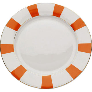 Plate Harlequin Orange Ø27cm KARE MIAMI