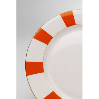 Plate Harlequin Orange Ø27cm KARE MIAMI