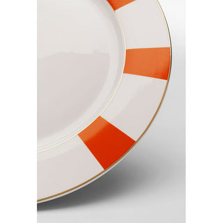 Plate Harlequin Orange Ø27cm KARE MIAMI