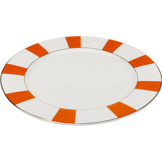 Plate Harlequin Orange Ø27cm KARE MIAMI