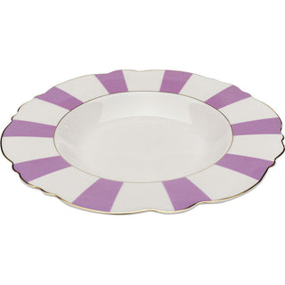 Plate Deep Harlequin Purple Ø23cm KARE MIAMI