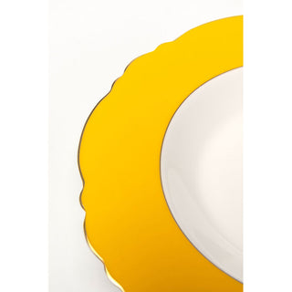 Plate Deep Harlequin Yellow Ø23cm KARE MIAMI