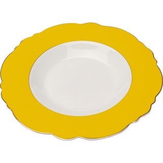 Plate Deep Harlequin Yellow Ø23cm KARE MIAMI