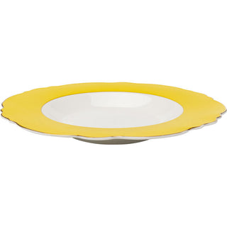 Plate Deep Harlequin Yellow Ø23cm KARE MIAMI