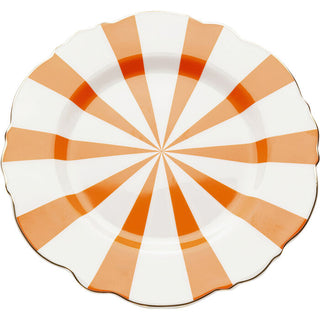 Plate Harlequin Orange Ø22cm KARE MIAMI