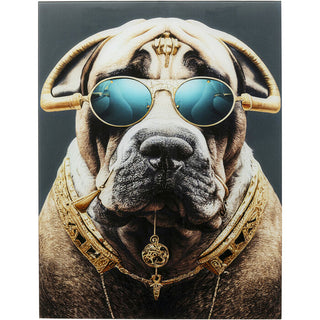 Glass Picture Fashion Dog 60x80cm KARE MIAMI