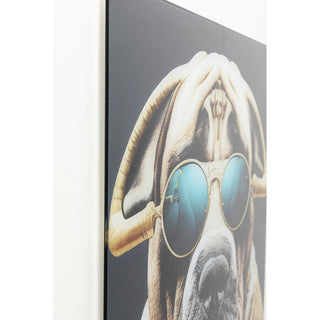 Glass Picture Fashion Dog 60x80cm KARE MIAMI