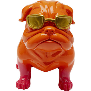 Deco Figurine Fashion Dog Orange 17cm - DEKOR