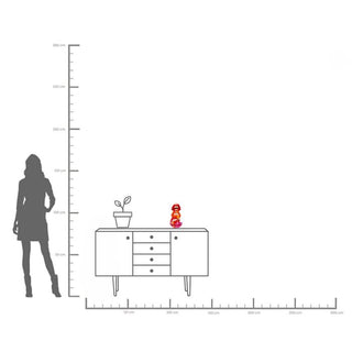 Candle Holder Lips 30cm KARE MIAMI