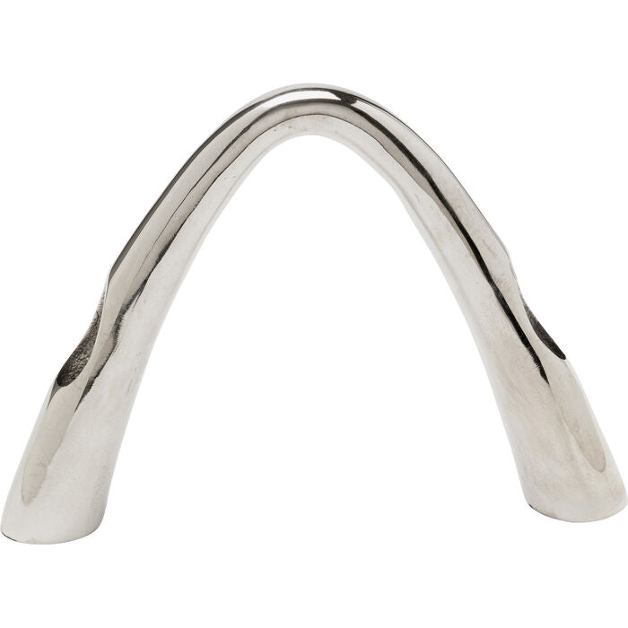 Candle Holder Bow Duo Chrome 21cm