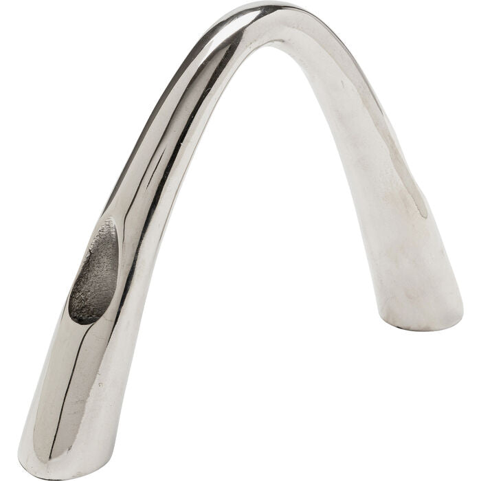 Candle Holder Bow Duo Chrome 21cm