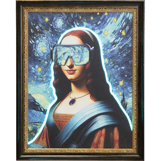 Framed Picture LED Art Lady 80x100cm KARE MIAMI