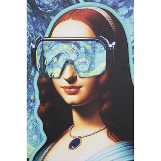 Framed Picture LED Art Lady 80x100cm KARE MIAMI