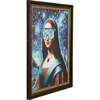 Framed Picture LED Art Lady 80x100cm KARE MIAMI