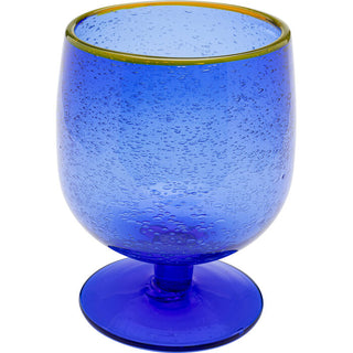Wine Glass Bubbles Blue KARE MIAMI