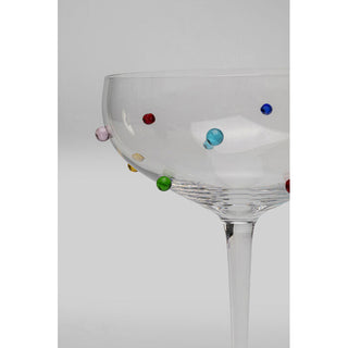Cocktail Glass Party Dots 19cm KARE MIAMI