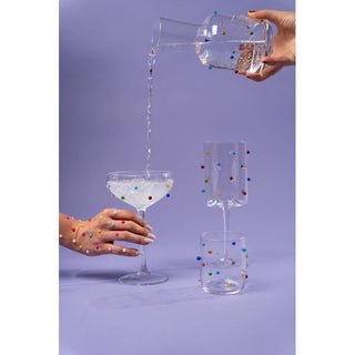 Cocktail Glass Party Dots 19cm KARE MIAMI