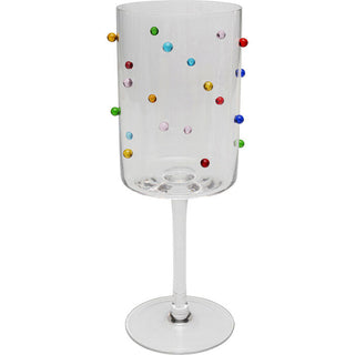 Wine Glass Party Dots 23cm KARE MIAMI