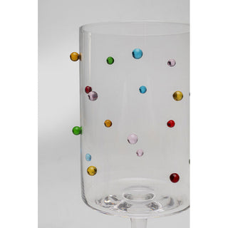 Wine Glass Party Dots 23cm KARE MIAMI