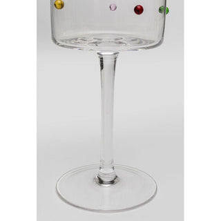 Wine Glass Party Dots 23cm KARE MIAMI