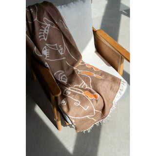 Blanket Art Faces 170x130cm KARE MIAMI