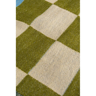 Blanket Checker Blue Green 170x130cm KARE MIAMI
