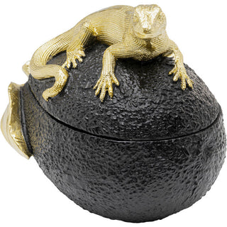 Deco Box Avocado Lizard 15cm KARE MIAMI