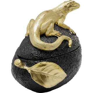 Deco Box Avocado Lizard 15cm KARE MIAMI