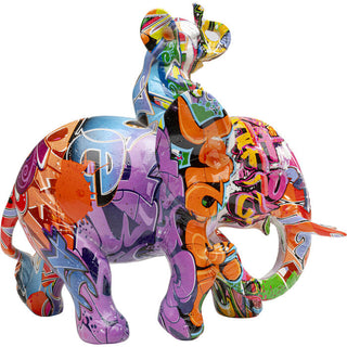 Deco Figurine Elefant Dumbo Uno Graffiti KARE MIAMI