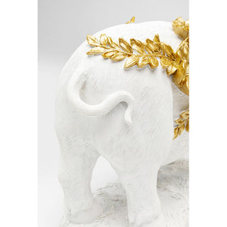 Deco Figurine Flower Pig White 21cm KARE MIAMI