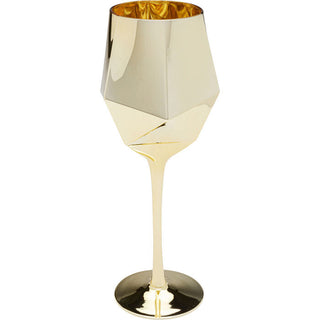 Wine Glass Diamond Gold KARE MIAMI