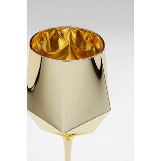 Wine Glass Diamond Gold KARE MIAMI