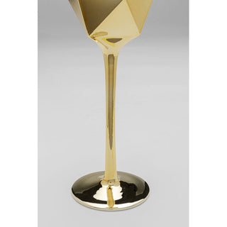 Champagne Glass Diamond Gold KARE MIAMI