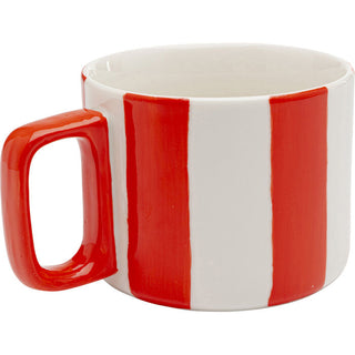 Cup Cocina Stripes Red KARE MIAMI