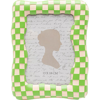 Picture Frame Checker Green 13x18cm KARE MIAMI