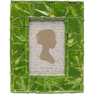 Picture Frame Leaf Green 10x15cm KARE MIAMI