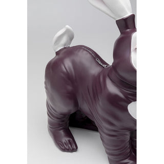Money Box Fetish Bunny Standing Burgundy KARE MIAMI