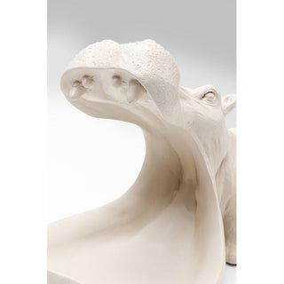 Deco Figurine Hungry Hippo 17cm Greige KARE MIAMI