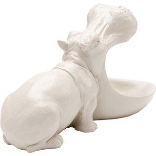 Deco Figurine Hungry Hippo 17cm Greige KARE MIAMI