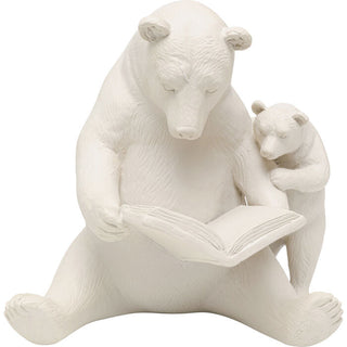 Deco Figurine Reading Bears Greige KARE MIAMI