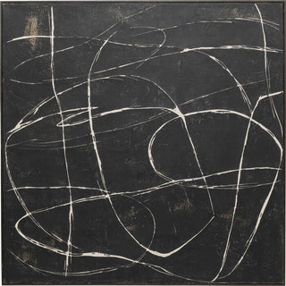 Canvas Picture Sketch Black 120x120cm KARE MIAMI