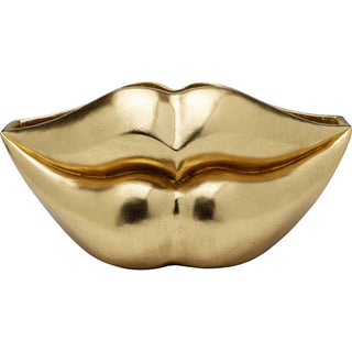 Vase Lips Gold 30cm KARE MIAMI