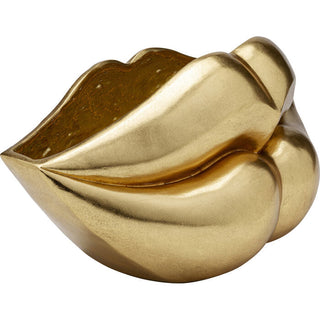 Vase Lips Gold 30cm KARE MIAMI